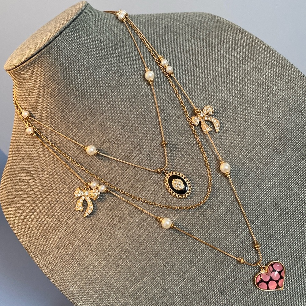 Layered ‘Victorian’ Triple Necklace